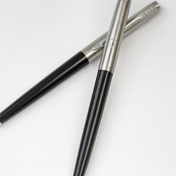 Vintage Parker 45 Pen & Pencil Set – Black & Chrome – Elegant Office Style - Picture 2 of 12